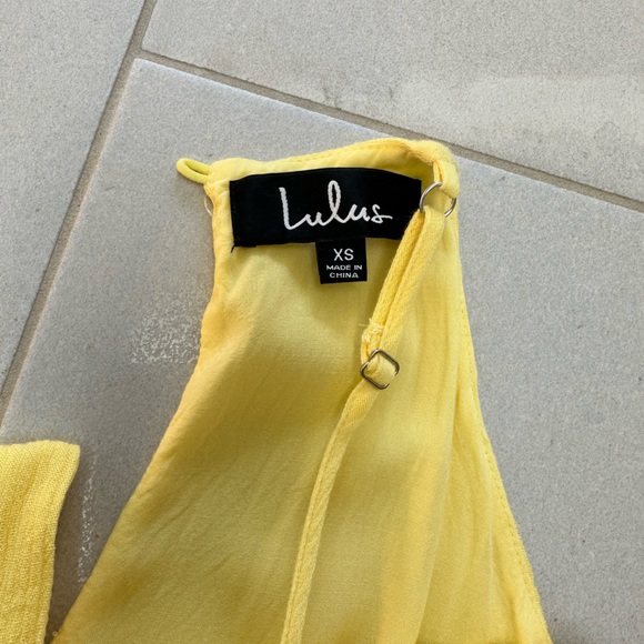 Lulus Yellow Dress - Picture 4 of 5